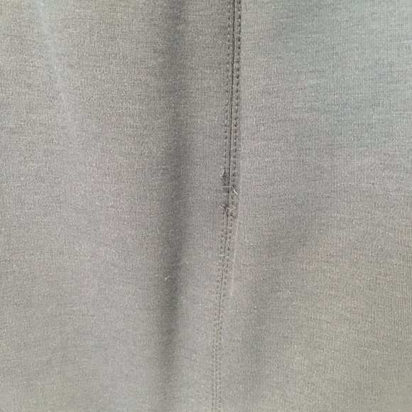 Leather and fabric pencil skirt, US4, dark blue - Picture 7 of 7